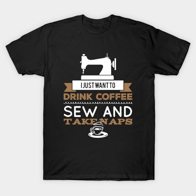 Sewer Sew Sewing Machine Tailor Tailoring T-Shirt by Dolde08